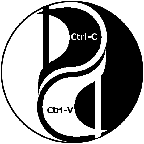 Pirate P Yin-yang Symbol - Missionary Church Of Kopimism (466x466), Png Download