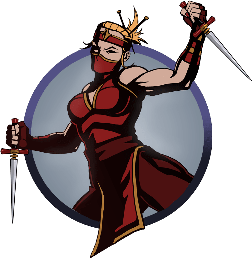Ninja Girl Stilettos - Shadow Fight All Girls Characters (950x950), Png Download