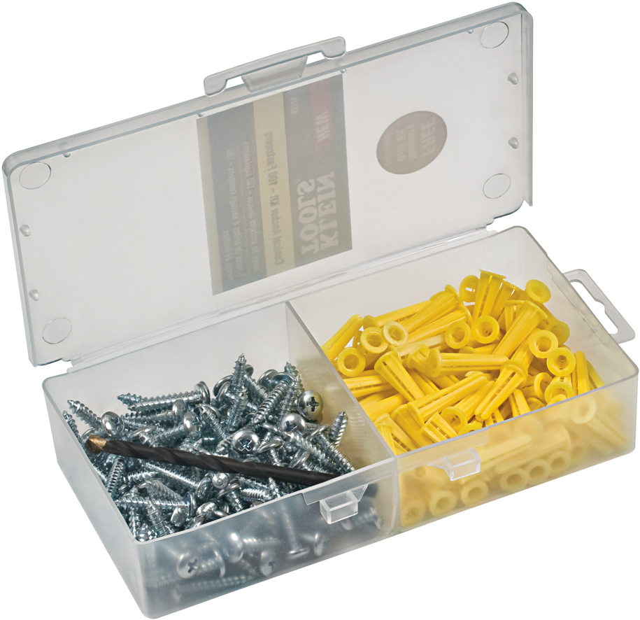 Png 53729 - Klein Tools 53729 Conical Anchor Kit With 100 Fasteners (1000x1000), Png Download