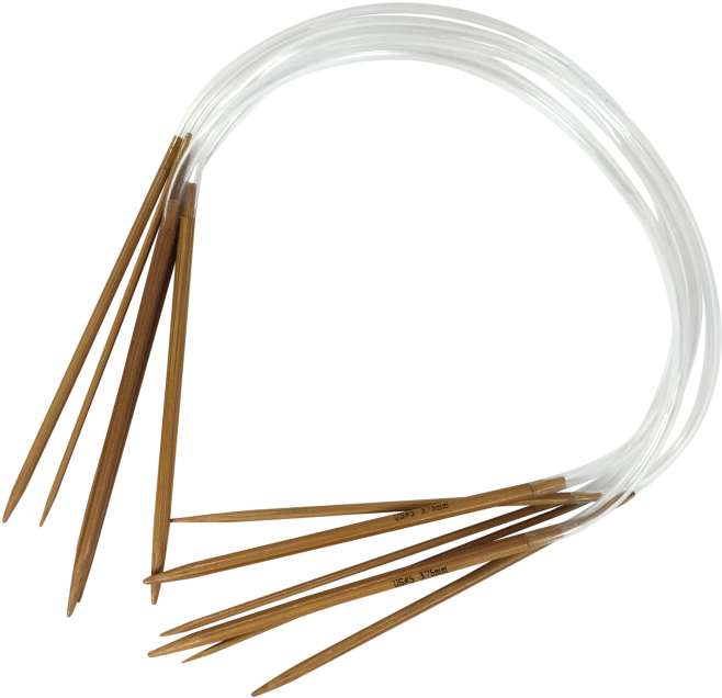 Stitchberry 16" Circular Carbonized Bamboo Knitting - Knitting Needle (687x687), Png Download