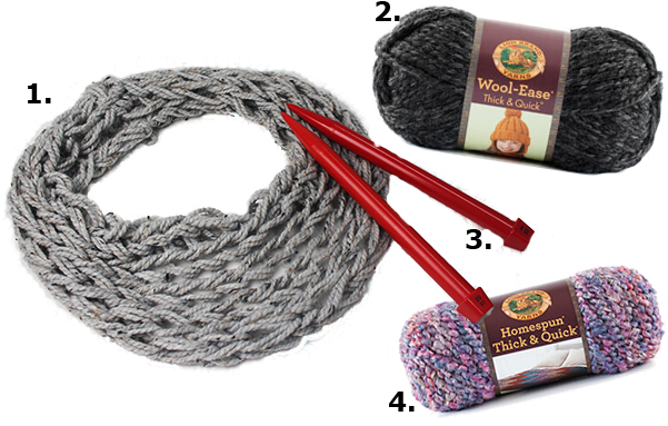 Knitting Yarn Png Download - Lion Brand Yarn 640-149 Wool-ease Thick And Quick Yarn, (600x400), Png Download