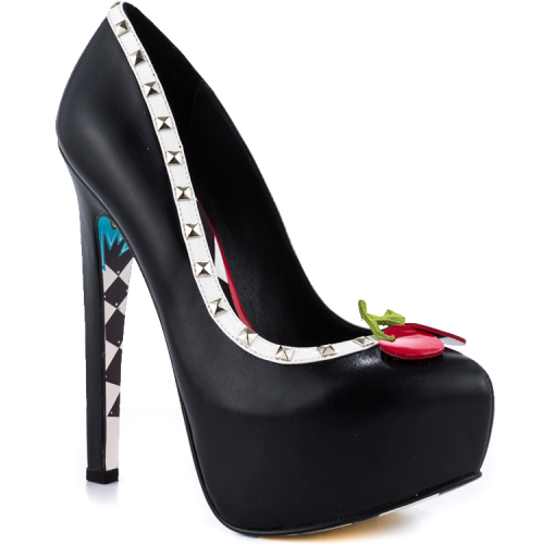 Floral Print Sole Stiletto Heels - Taylor Says Women's Calese - Black - Size 10 (600x600), Png Download
