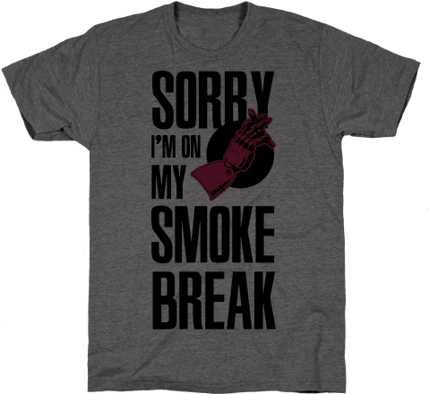 Sorry I'm On My Smoke Break Mens T-shirt - American Family (484x484), Png Download
