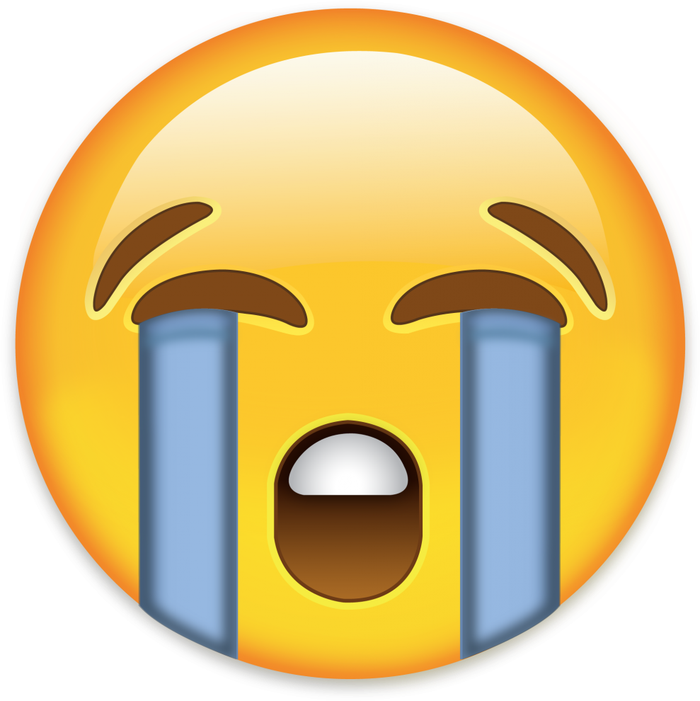 Crying Emoji Png Download - Faccina Che Piange Whatsapp (1019x1024), Png Download