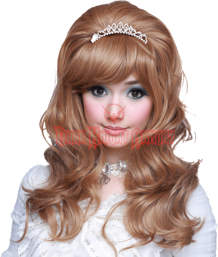 Gothic Lolita Princess Light Brown Wig - Light Brown Wig (850x850), Png Download