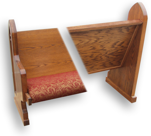 Hand Crafted Church Pews, American Custom Tables & - Church Pew Furniture (575x518), Png Download
