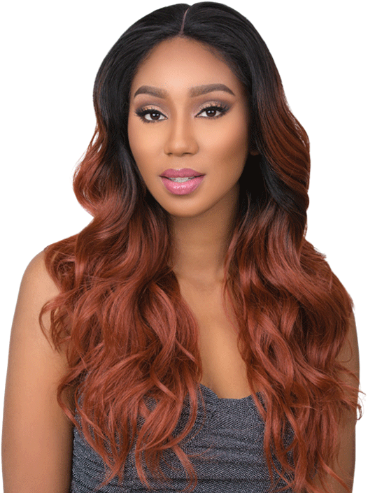 Loosewave 01 - Sensationnel Cloud9 4 Way Parting Swiss Lace Wig Vixen (600x750), Png Download