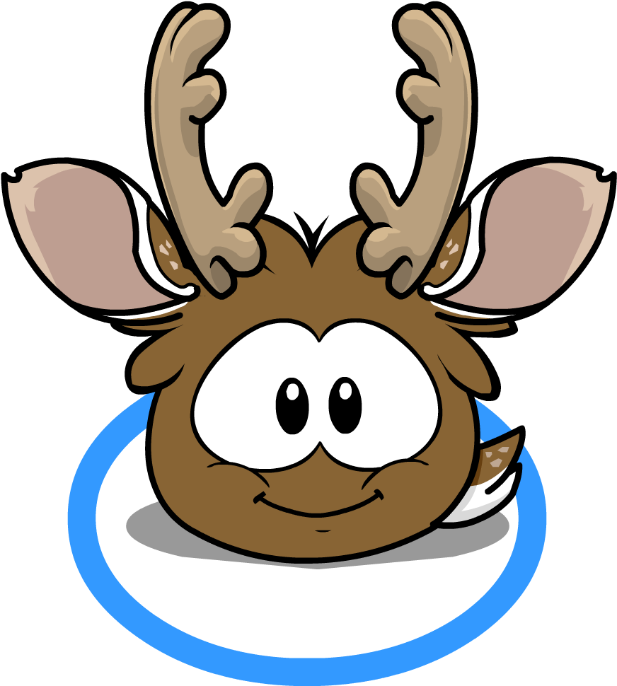 Reindeer Puffle Ingame - Club Penguin Brown Puffle (969x969), Png Download