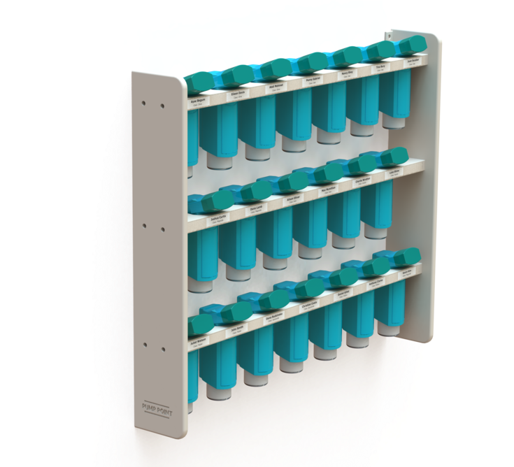 Twenty Hole Pump Point Unit- Asthma Inhaler Storage (1000x667), Png Download