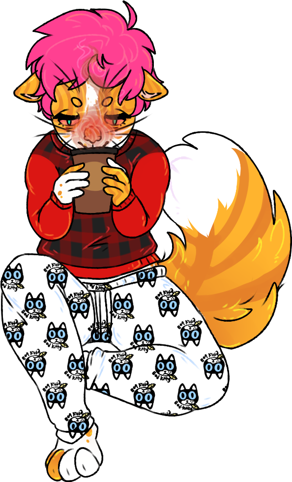 Sick Cat Ft - Cartoon (594x980), Png Download