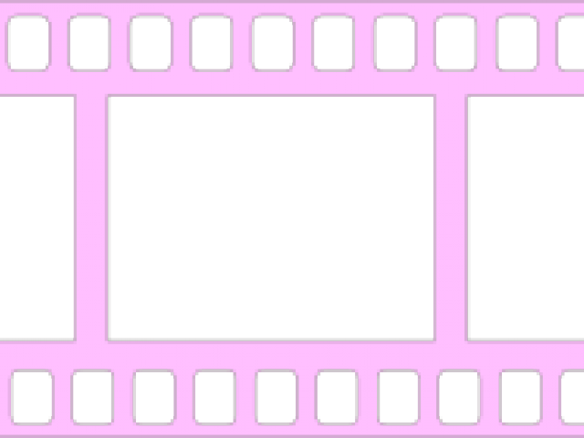 Filmstrip Clipart Film Tape - Photographic Film (640x480), Png Download