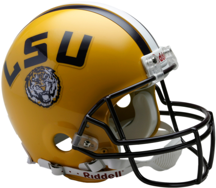 Lsu Tigers Full Size Authentic Proline Ncaa Helmet - Panthers Football Helmet (475x429), Png Download