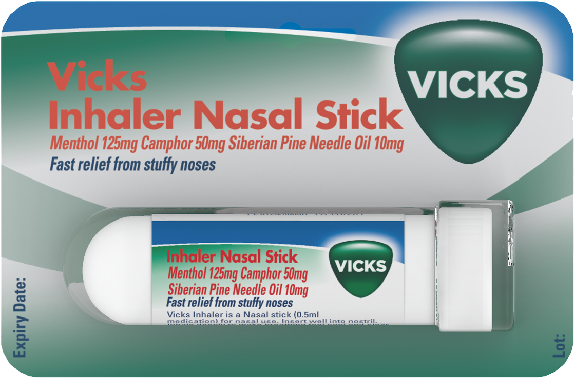 Vicks Inhaler Nasal Stick (1210x1210), Png Download