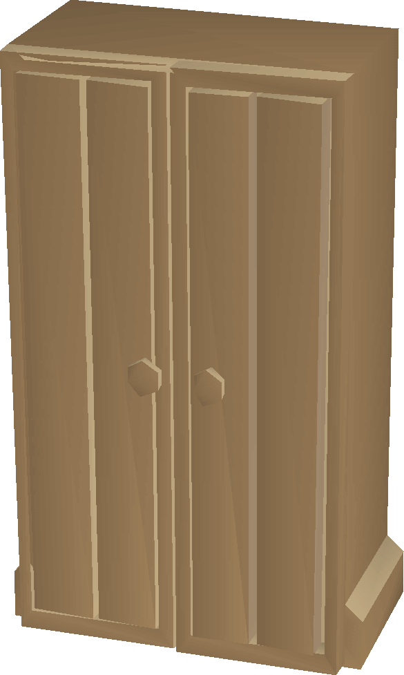 Oak Wardrobe Built - Cupboard (585x977), Png Download