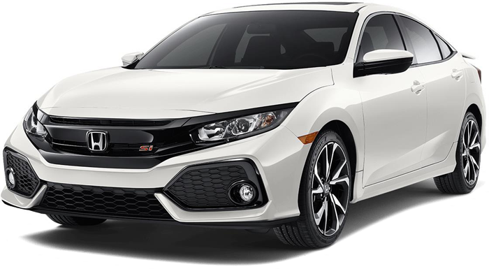 White Orchid - Honda Civic Si 2017 White (700x385), Png Download