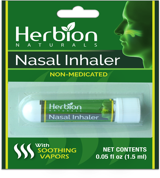 Nasal Inhaler By Herbion Naturals Comes With Soothing - Herbion International, Inc. (800x645), Png Download