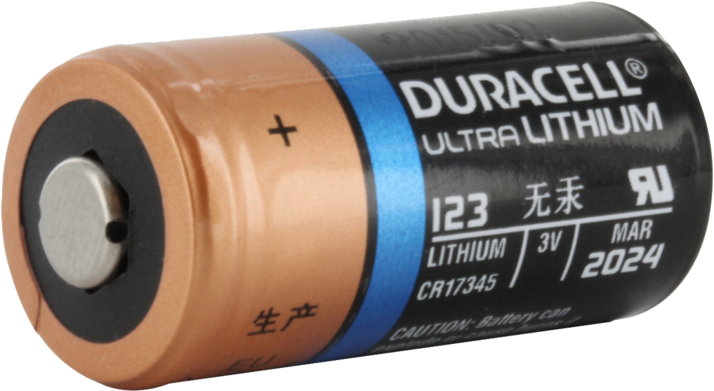 Duracell Ultra Dl123a 3v Lithium Battery - Duracell 3v Battery (1024x1024), Png Download