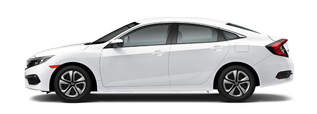 2017 Honda Civic Lx - Civic Sedan 2017 White (640x231), Png Download