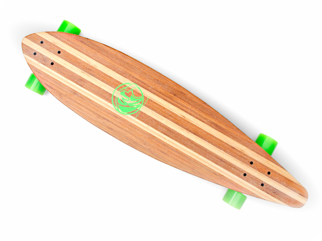 99 Read More - White Wave Longboard (640x480), Png Download