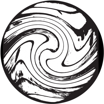 White Wave Gobo - Glass (400x400), Png Download