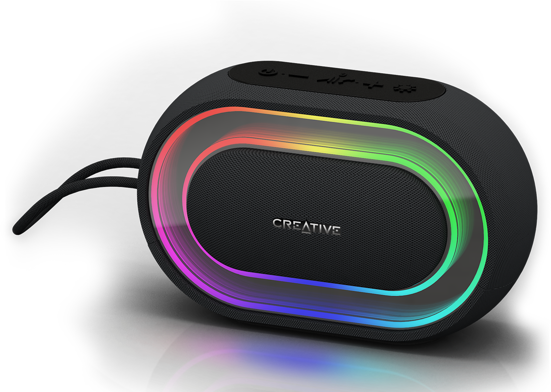 Creative Halo - Creative Halo Portable Speaker - Wireless - Black (1170x800), Png Download