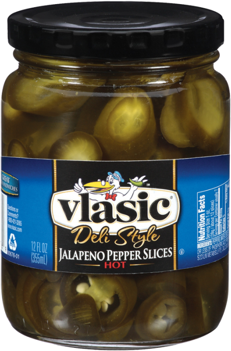 Hot Jalapeno Slices - Vlasic Jalapeno Pepper Slices, Deli Style - 12 Fl Oz (700x700), Png Download