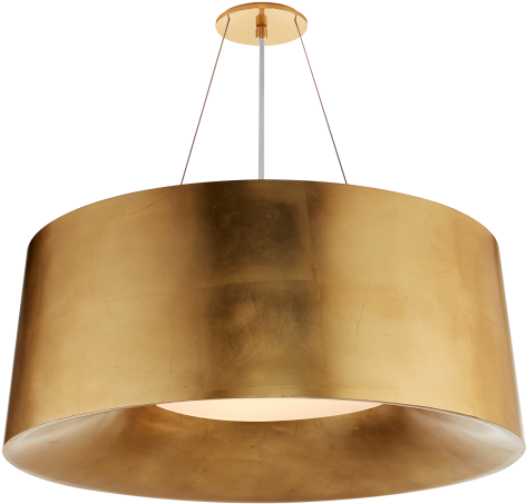 Halo Medium Hanging Shade In Gild - Visual Comfort Halo Medium Hanging Shade In Ivory (480x480), Png Download