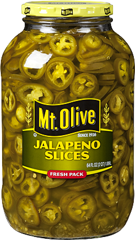 Mt Olive Sliced Jalapenos 1 Gallon - Mt Olive Pickle Co Inc Mt. Olive Jalapeno Slices 64 (800x800), Png Download