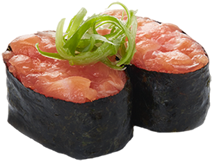 Salmon Scallion - Scallion (450x308), Png Download