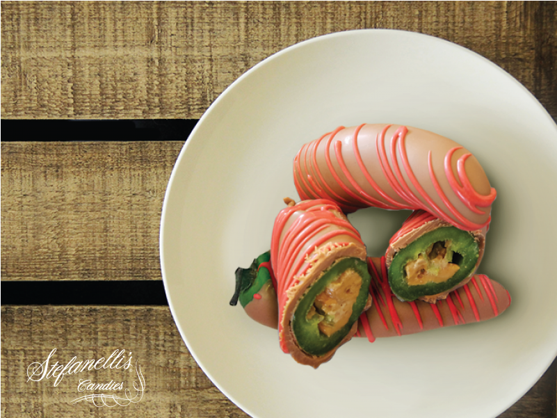 Chocolate Covered Jalapenos - Magisso Naturally Cooling Ceramic Round Plate (800x920), Png Download