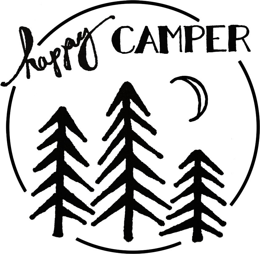 Camper Transparent Graphics - Happy Camper (846x827), Png Download