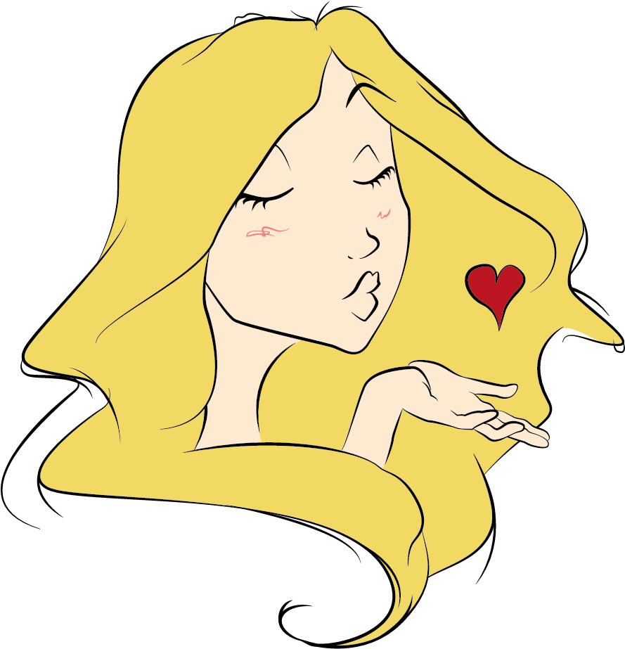 Beijo-01 - Kiss (1232x1028), Png Download