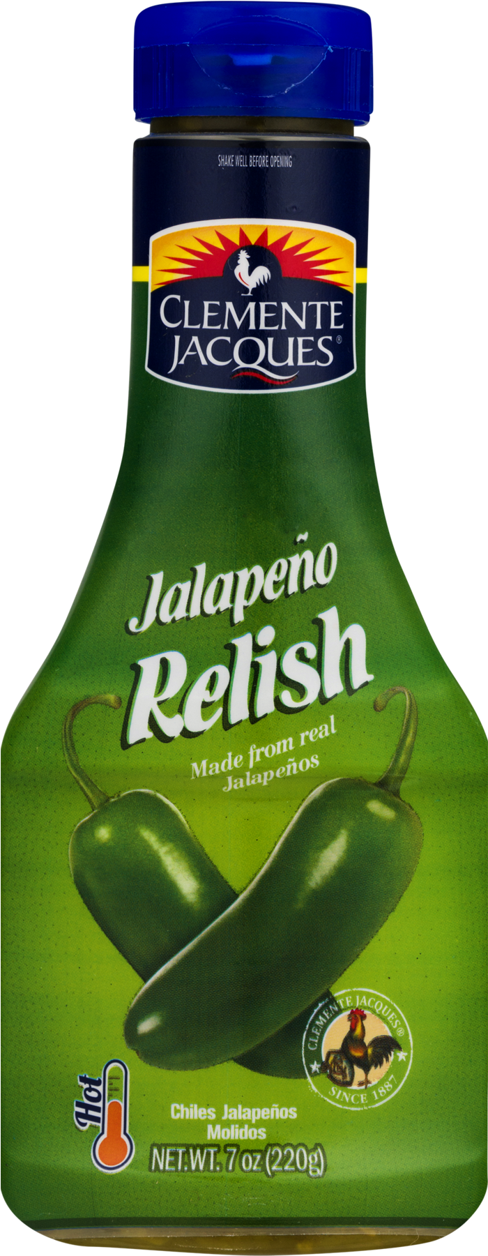 Clemente Jacques Relish, Jalapeno, Hot - 7 Oz (1800x1800), Png Download
