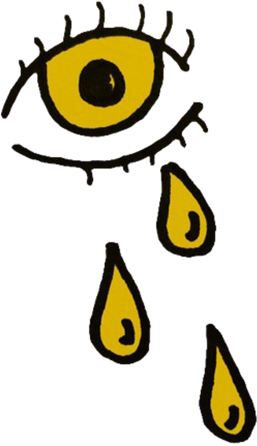 Eye Crying Crybaby Ftestickers Freetoedit - Yellow Aesthetic Tumblr Transparent (1024x1024), Png Download