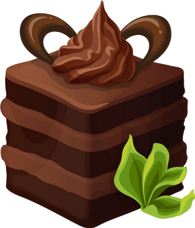 Gâteau Au Chocolat Png, Tube - Gateau Au Chocolat Dessin (385x450), Png Download