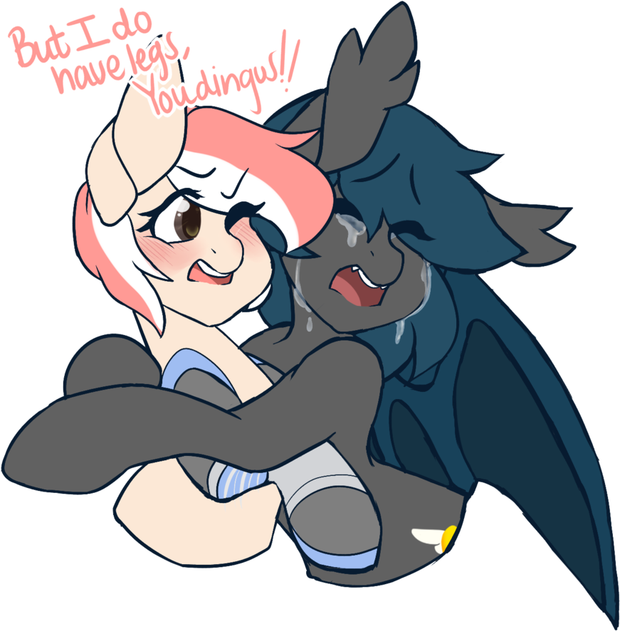 Mimisaurusrex, Bat Pony, Blushing, Commission, Crying, - Portable Network Graphics (1024x1024), Png Download