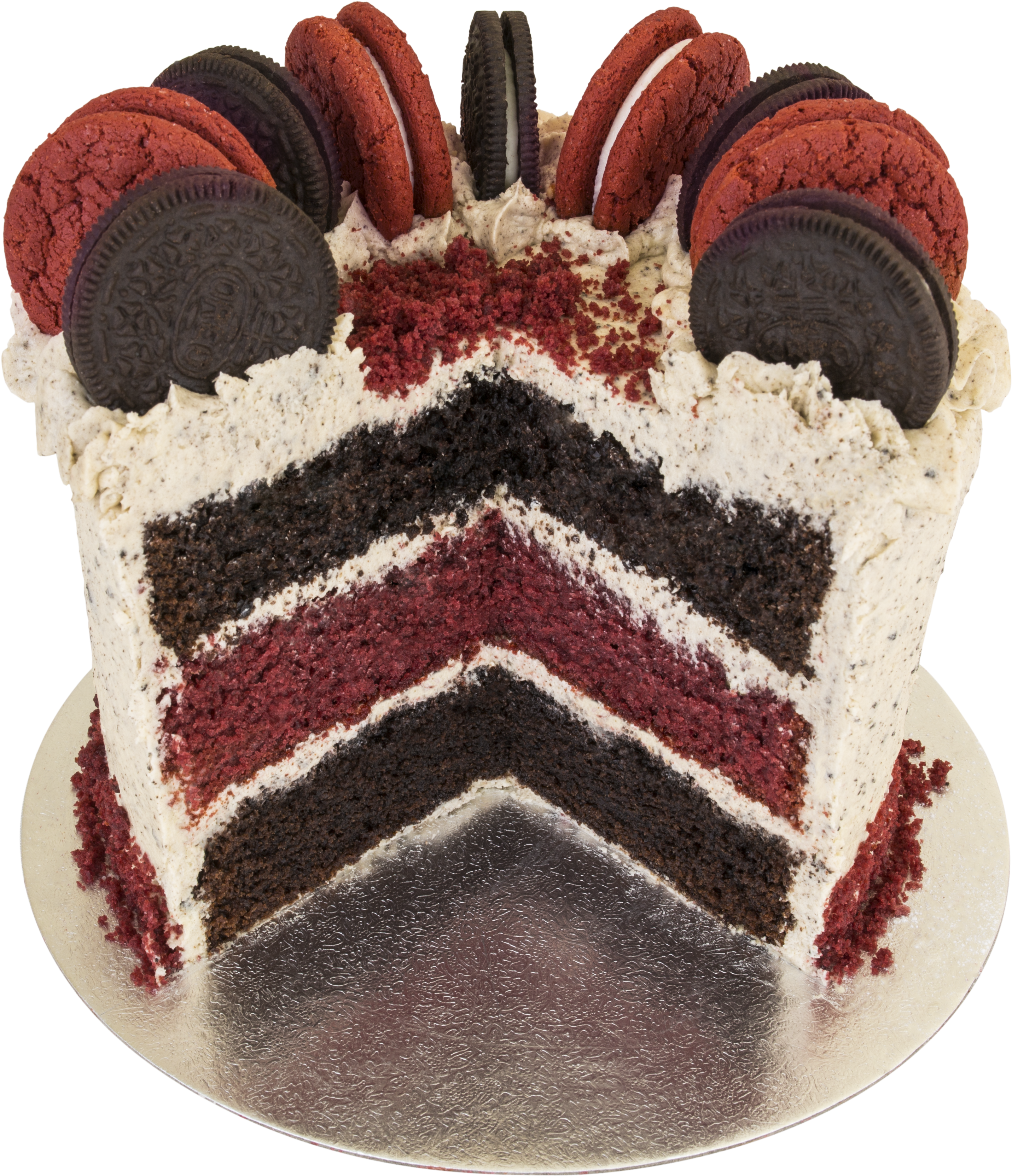 Cream And Red Cakes (3305x3648), Png Download