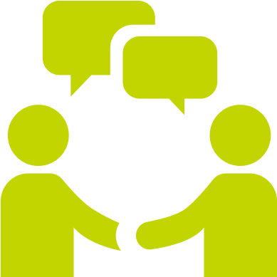 Two People Talking Icon - Unity Hands Logo Png (400x520), Png Download