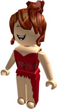 Download Red Dress Girl - Roblox Red Dress Girl PNG Image with No ...