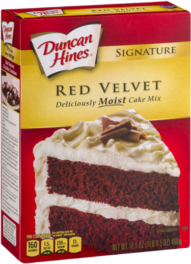 Duncan Hines Red Velvet (600x600), Png Download