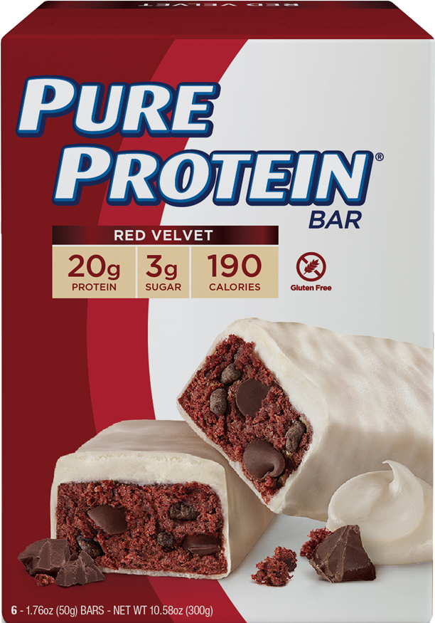 At A Glance - Pure Protein Red Velvet (900x900), Png Download