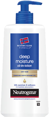 Norwegian Formula Deep Moisture Oil In Lotion - Neutrogena (360x456), Png Download