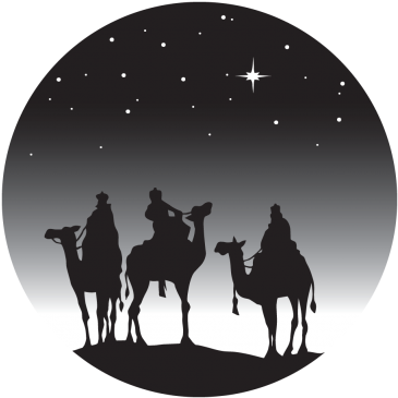 Wisemen Gobo - Barn Er Født I Betlehem (400x400), Png Download