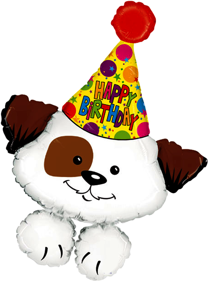 B *✿* Birthday - 37" Birthday Party Puppy (1024x920), Png Download