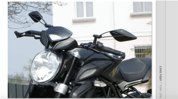 Ducati Monster Viper - Rear-view Mirror (600x600), Png Download