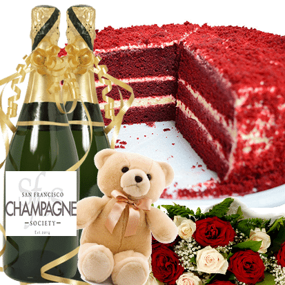 Cake - Red Velvet Cake Delhi (413x413), Png Download