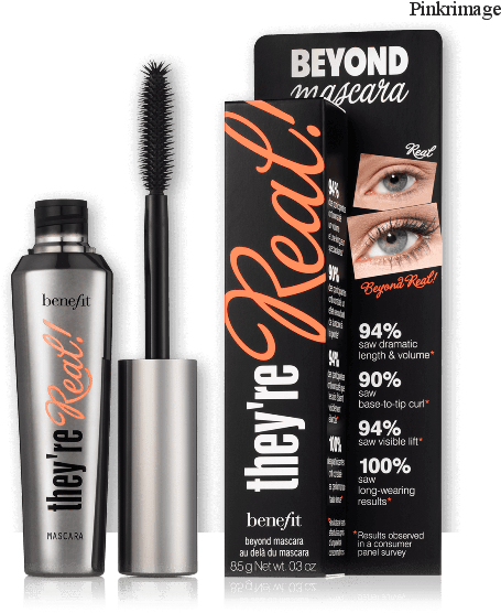Best Makeup Products For Weddings - Benefit Cosmetics They're Real! Mascara (500x566), Png Download