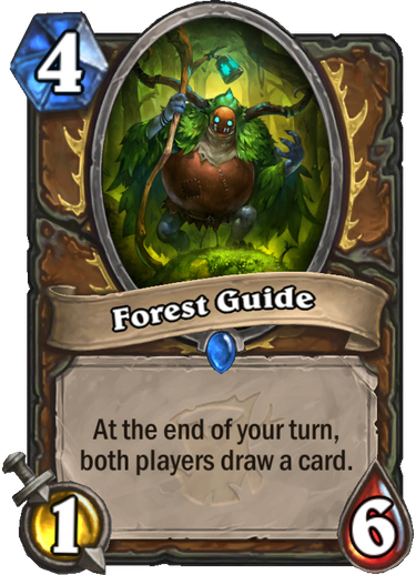 Forest - Forest Guide Hearthstone (375x518), Png Download