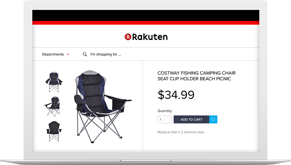 Rakuten Inventory Management Software For Ecommerce - Quality Brand New Mtn-g Fishing Camping Chair Seat (1080x607), Png Download