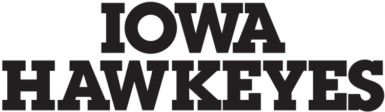 Iowa Hawkeyes Iron Ons - Ncaa Wall Mural Vinyl Sticker Sports Logo Team Iowa (750x930), Png Download